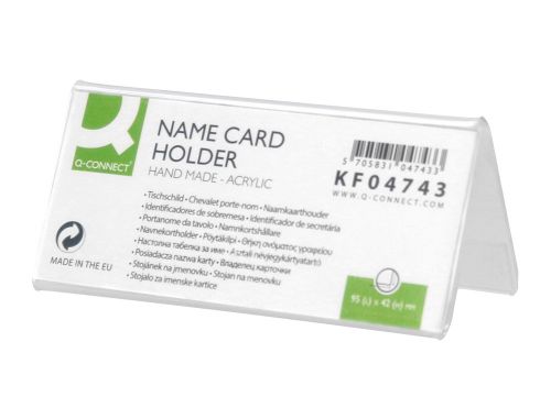Identificadores secretaria q-connect metracrilato 95x42mm , Q-connect , 39940 , 5705831047433